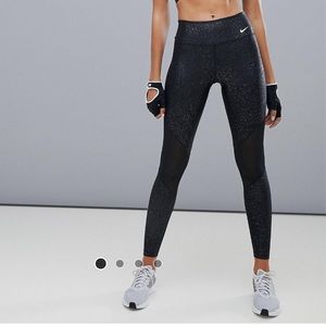 Nike Training Power Leggings with Mesh Panels